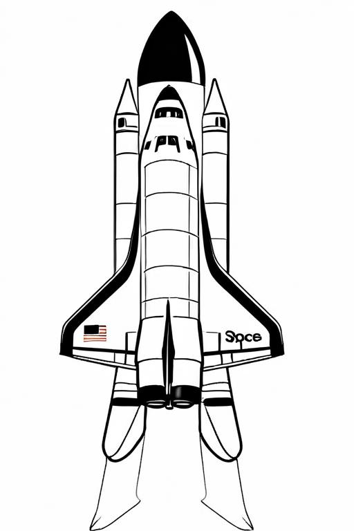 Space Coloring Page 36 for Kids