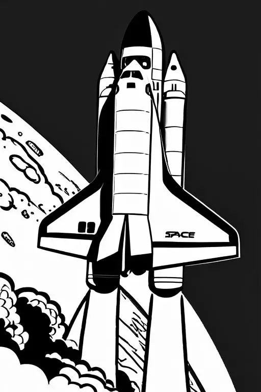 Space Coloring Page 37 for Kids