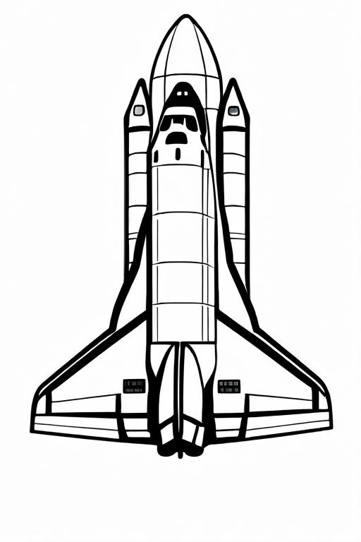 Space Coloring Page 7 for Kids