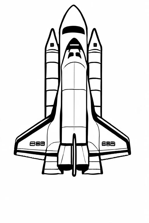 Space Coloring Page 8 for Kids