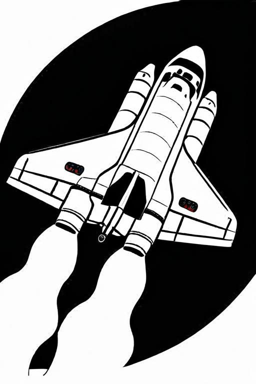 Space Coloring Page 9 for Kids