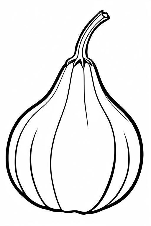 Squash Coloring Page 11 for Kids