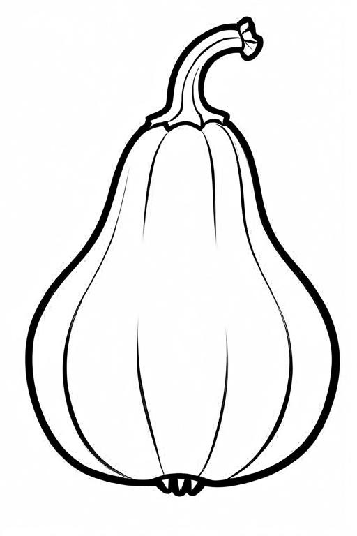 Squash Coloring Page 13 for Kids