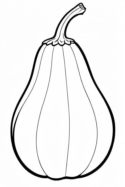 Squash Coloring Page 15 for Kids