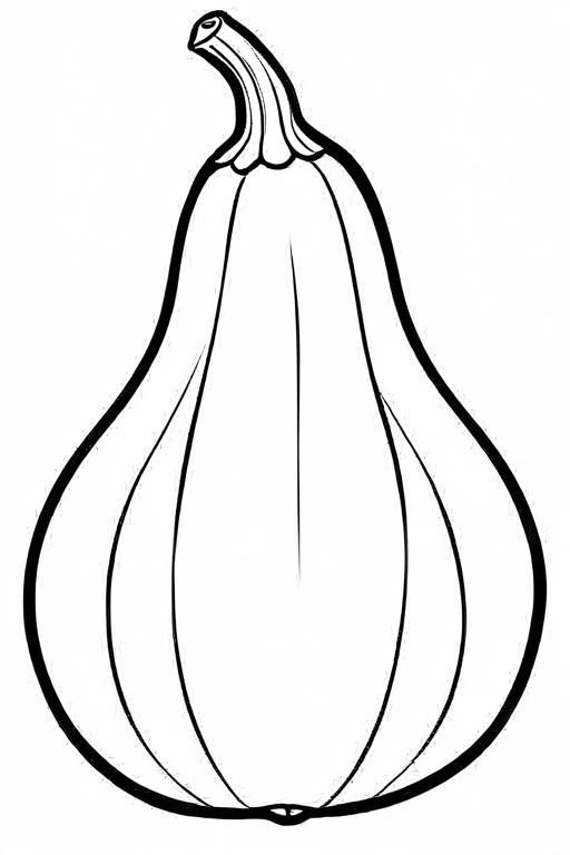 Squash Coloring Page 16 for Kids