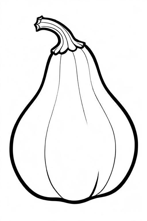 Squash Coloring Page 19 for Kids