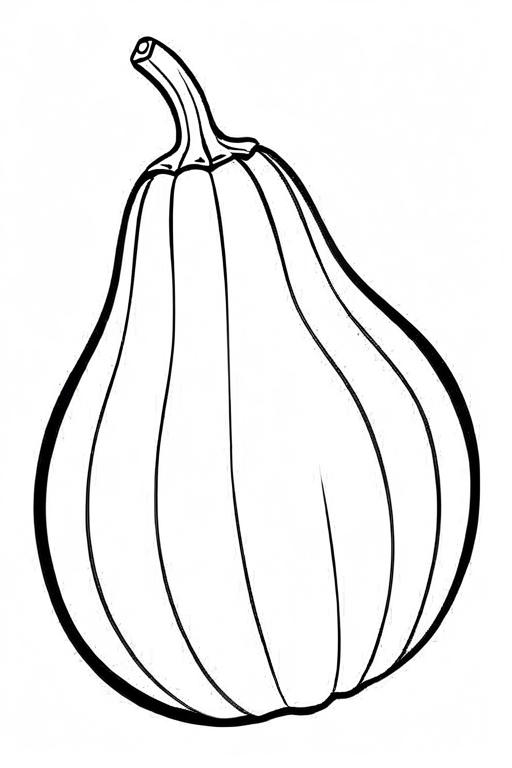 Squash Coloring Page 9 for Kids