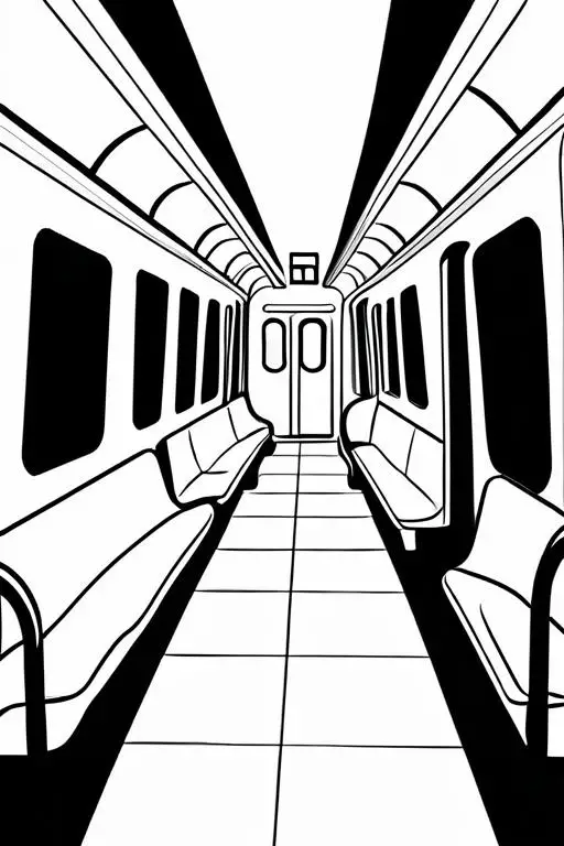 Subway Coloring Page 12 for Kids