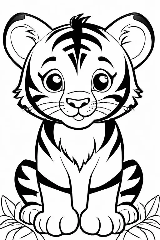 Tiger Coloring Page 16 for Kids