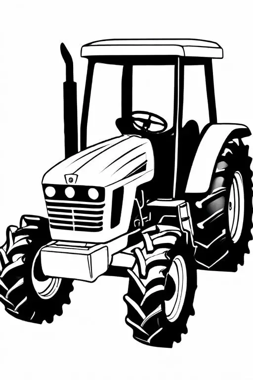 Tractor Coloring Page 14 for Kids