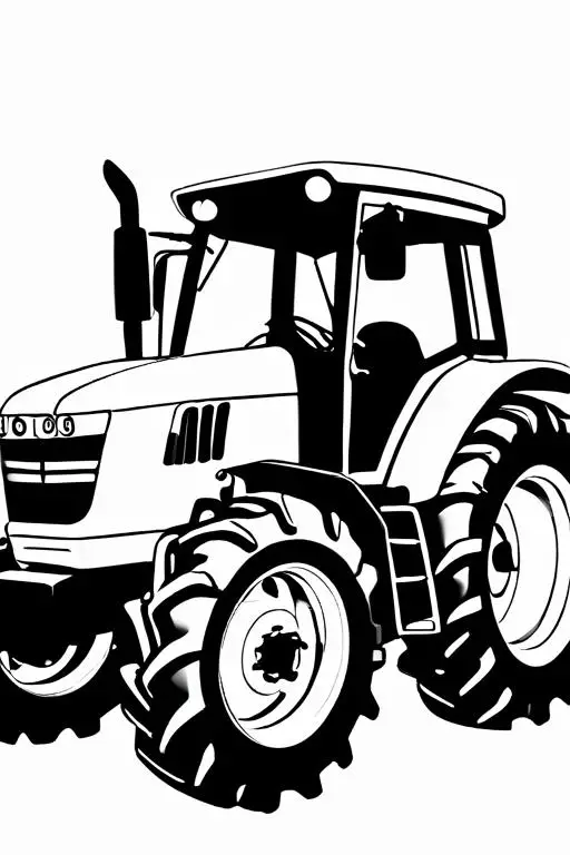 Tractor Coloring Page 15 for Kids