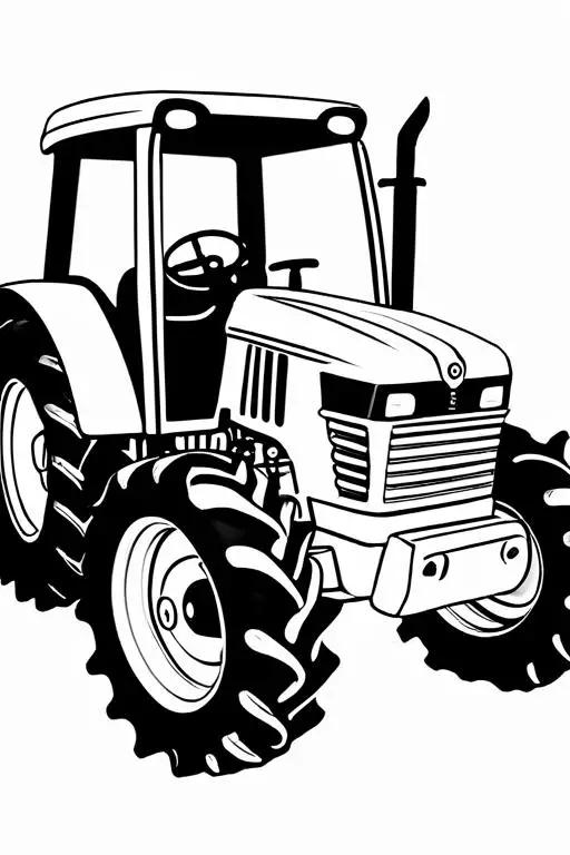 Tractor Coloring Page 20 for Kids