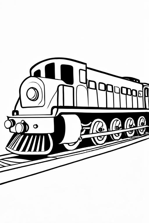 Train Coloring Page 11 for Kids