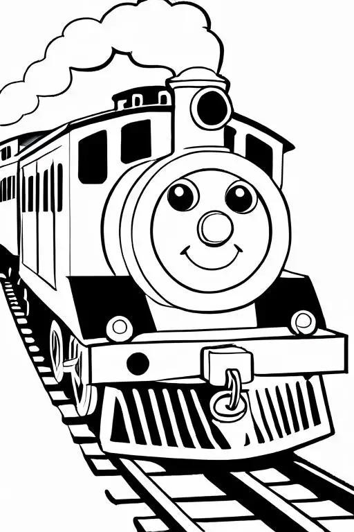 Train Coloring Page 13 for Kids