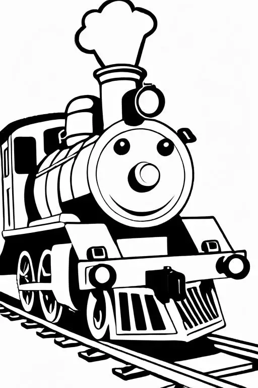 Train Coloring Page 14 for Kids