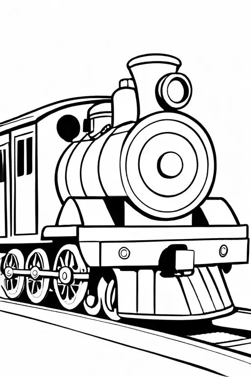 Train Coloring Page 15 for Kids