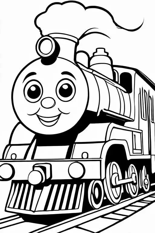 Train Coloring Page 16 for Kids