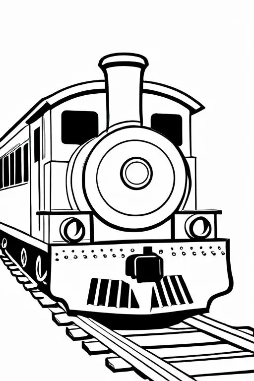 Train Coloring Page 19 for Kids