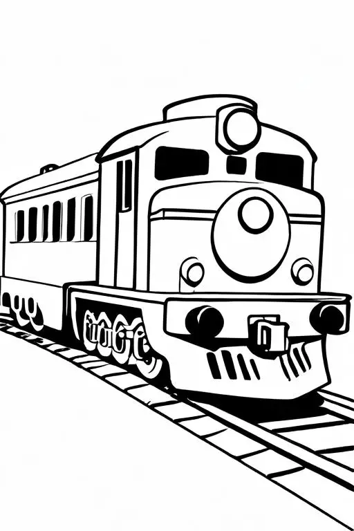 Train Coloring Page 20 for Kids