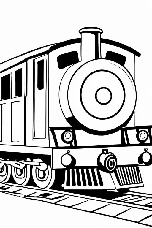 Train Coloring Page 3 for Kids