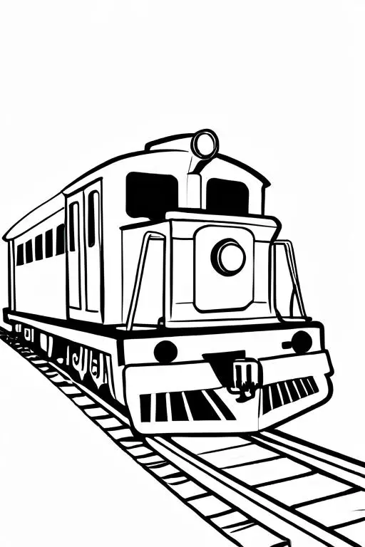 Train Coloring Page 4 for Kids