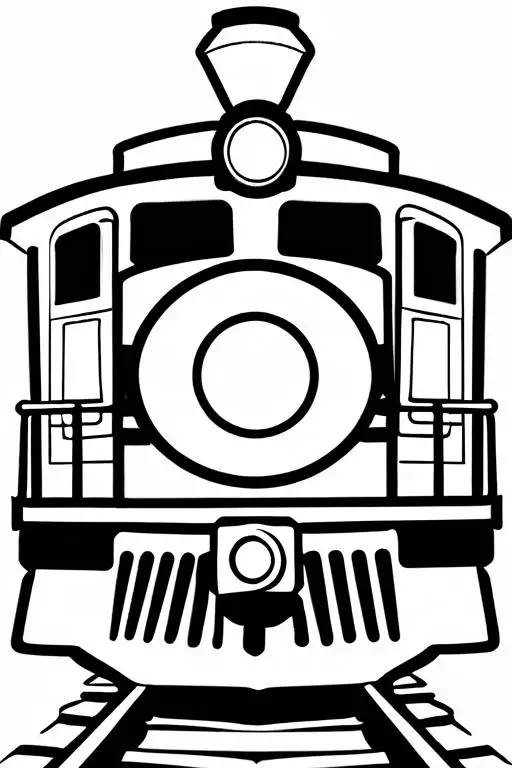 Train Coloring Page 5 for Kids