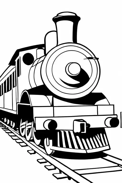 Train Coloring Page 8 for Kids