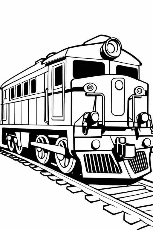 Train Coloring Page 9 for Kids