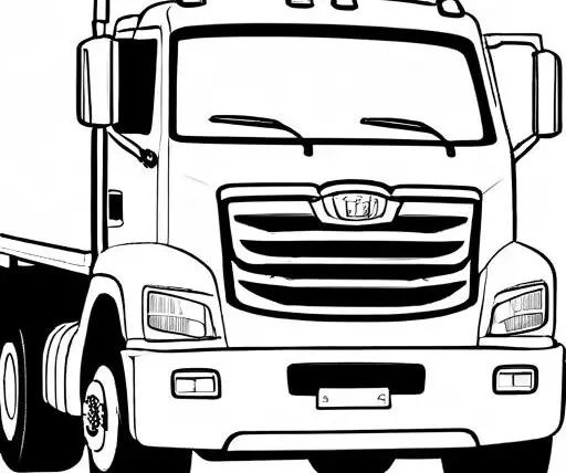 Truck Coloring Page 1 for Kids