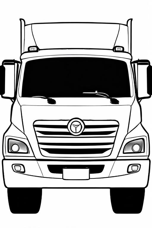 Truck Coloring Page 11 for Kids