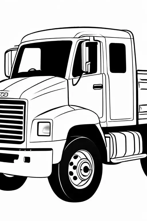 Truck Coloring Page 12 for Kids