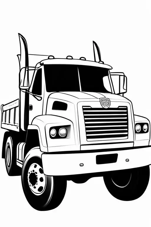 Truck Coloring Page 13 for Kids