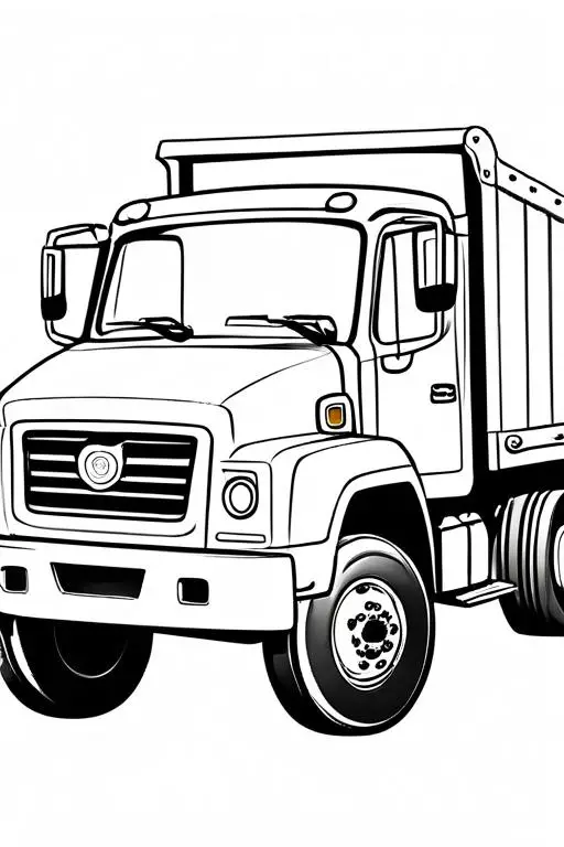 Truck Coloring Page 14 for Kids