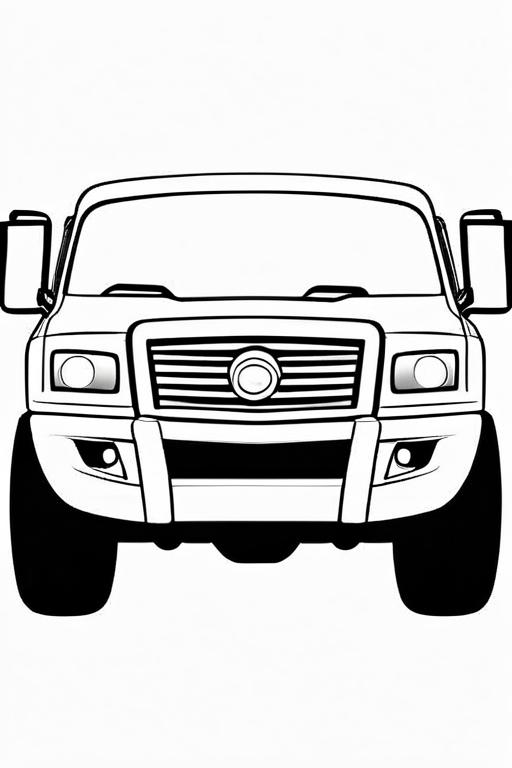 Truck Coloring Page 15 for Kids