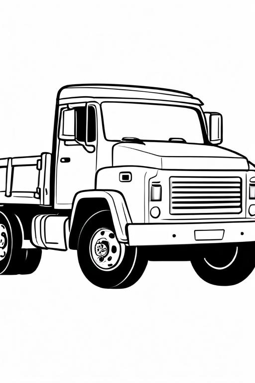 Truck Coloring Page 17 for Kids