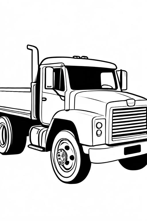 Truck Coloring Page 18 for Kids