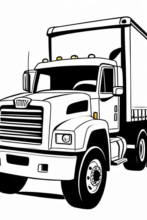 Truck Coloring Page 19 for Kids