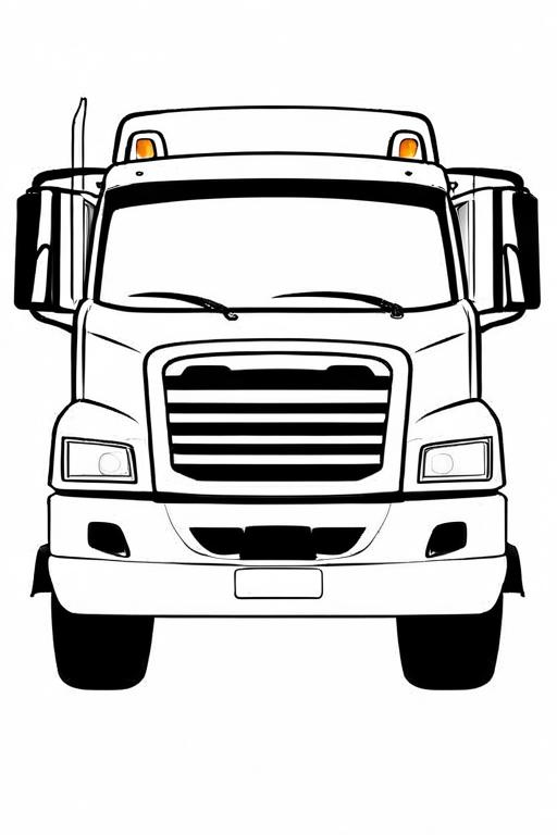 Truck Coloring Page 3 for Kids