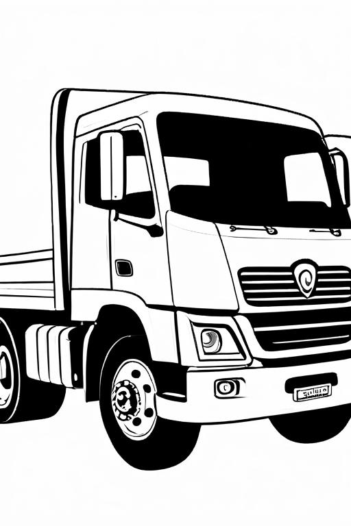 Truck Coloring Page 4 for Kids