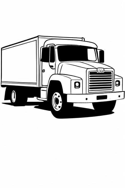 Truck Coloring Page 5 for Kids