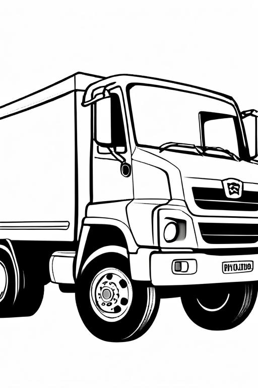 Truck Coloring Page 7 for Kids