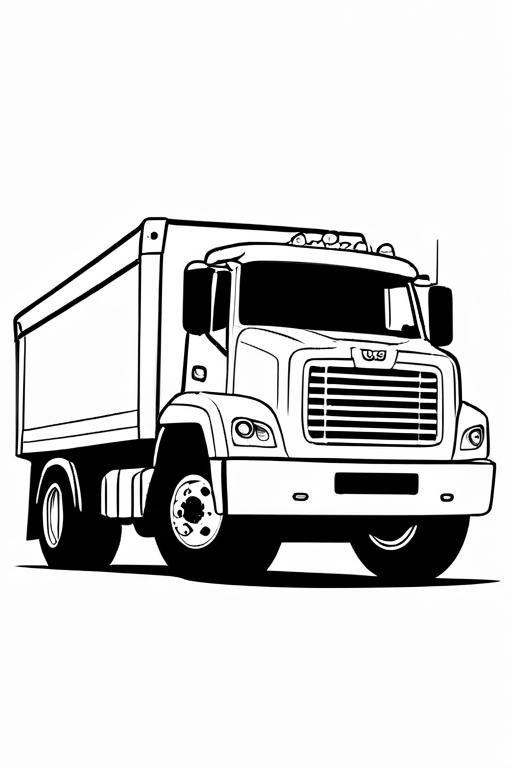 Truck Coloring Page 8 for Kids