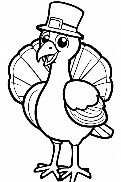 Turkey Coloring Page 11 for Kids