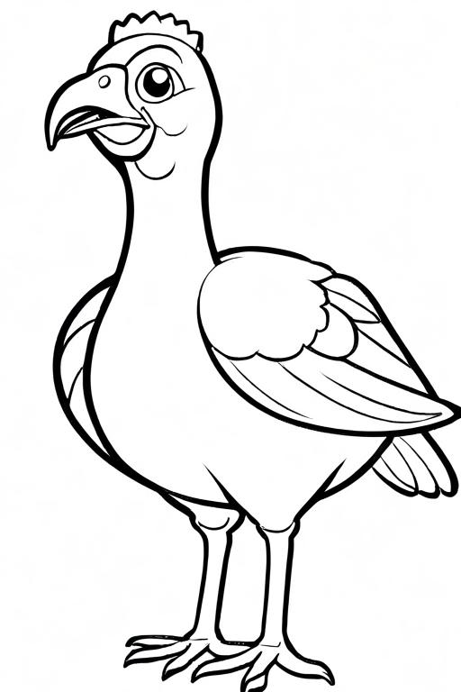 Turkey Coloring Page 17 for Kids