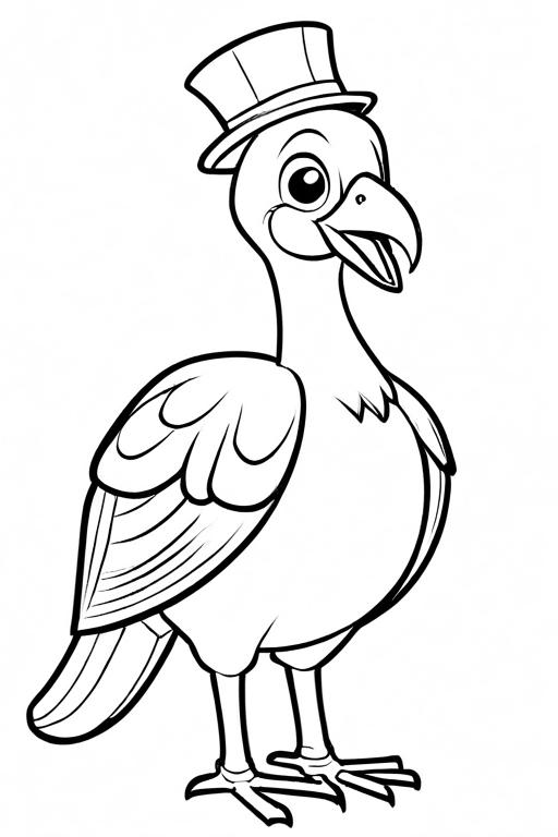 Turkey Coloring Page 5 for Kids