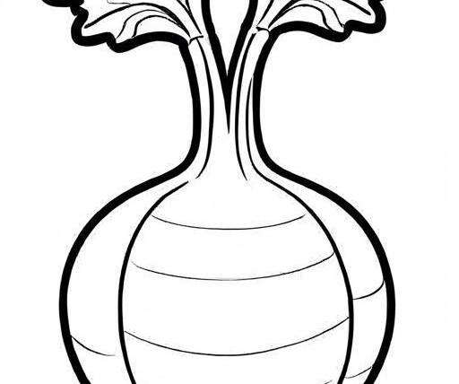 Turnip Coloring Page 1 for Kids