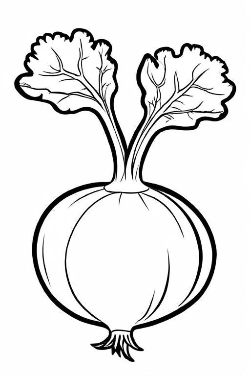 Turnip Coloring Page 10 for Kids