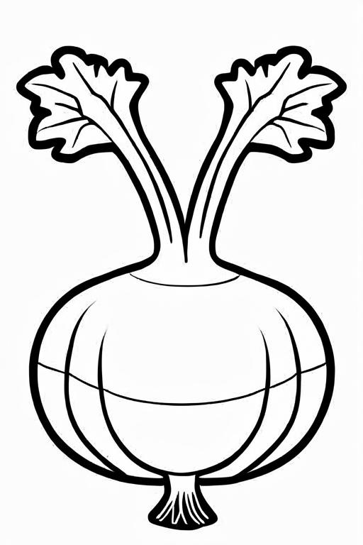 Turnip Coloring Page 11 for Kids