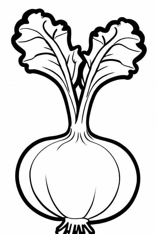 Turnip Coloring Page 13 for Kids