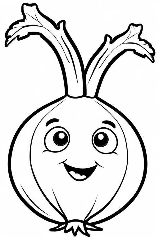 Turnip Coloring Page 14 for Kids